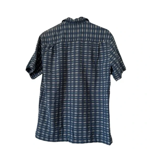 Tommy Bahama Blue Casual Button Down Shirt Silk Cotton size Small - Picture 4 of 5